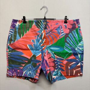 NWT Talbots Relaxed Chino Shorts Size 16W Floral Cotton Blend WI24 D075 -26